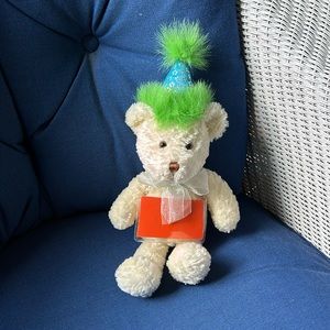 Vintage Birthday Bear with Birthday Message Pouch